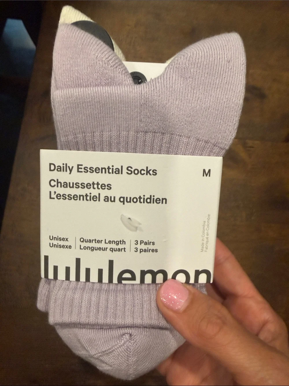 Lululemon daily essential socks 3 pack